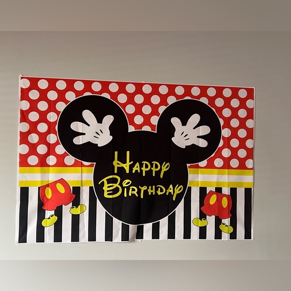 Other - 5x3 foot Mickey Mouse Partt backdrop